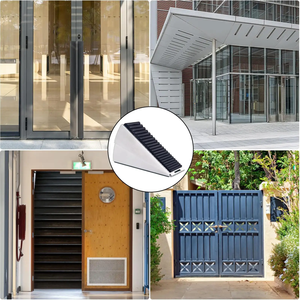 Butée de porte robuste réglable en hauteur avec ressort, cale de retenue de porte arrière antidérapante pour la maison et le bureau - Product Image 5