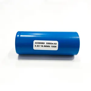 Célula de batería LiFePO4 recargable de alta calidad 26650 3,2 V 3300MAH para luz de emergencia