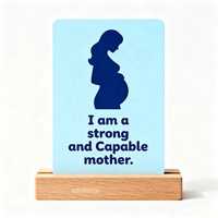 Cartes d'affirmation de la santé mentale avec citations inspirantes en papier mat personnalisées OEM, cartes de renforcement pour les femmes enceintes
