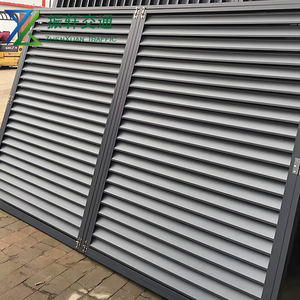 ستائر معدنية، ستائر بلون القهوة الرمادي، إطار ستائر لتكييف الهواء - Product Image 1