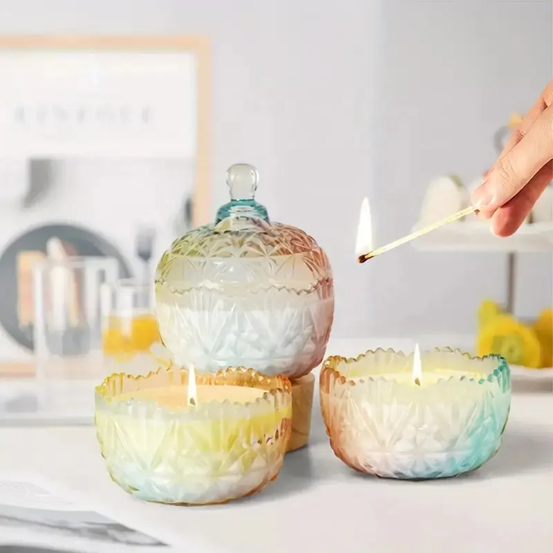 Phổ biến quà tặng sang trọng kẹo độc đáo kẹo Jar tùy chỉnh handmade sáp đậu nành nến thơm