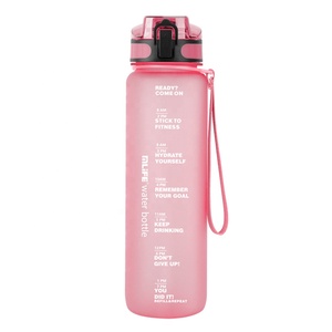 Custom Logo 100% Food Grade Plastic <strong>Water</strong> <strong>Bottle</strong> Sport Drinking Fitness <strong>Bottles</strong> Bpa Free Tritan 32oz Plastic <strong>Bottles</strong> With Marker - Product Image 4