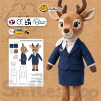 Boneka Rusa Pramugari, Kain Daur Ulang Aman dan Tidak Beracun, Desain Kustom Tersedia dengan Sertifikasi CE & UKCA