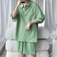 Streetwear Ensemble polo et short 2 pièces pour homme Ensemble survêtement personnalisé Ensemble de jogging Survêtements d'été