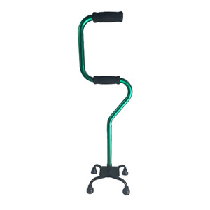 Bâton de marche à quatre pieds en alliage d'aluminium avec embouts en caoutchouc antidérapants pour personnes âgées, aide à la mobilité - Product Image 1