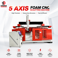 Machine de fraisage 3D à 5 axes pour gravure de statues en mousse, bateaux en mousse, moules en mousse EPS, découpe et sculpture CNC