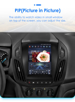 CARUPEZ 9.7 Zoll Android Autoradio für Ford Tourneo Connect/Transit Connect 13-18 7862S 8 Kerne Vertikal im Tesla-Stil GPS DSP