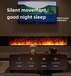 <span class=keywords><strong>Chimenea</strong></span> Eléctrica de Pared con Atomización Integrada, 70/80/100/<span class=keywords><strong>150</strong></span>/200cm, Temporizador Inteligente, Llama Simulada LED - Product Image 5