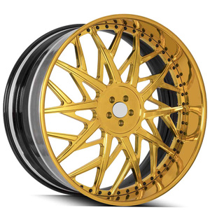 Jantes forgées sur mesure <span class=keywords><strong>23</strong></span>/24/26/28/30 pouces, face centrale brossée, lèvres chromées, finition personnalisable pour <span class=keywords><strong>5</strong></span> ou 6 trous - Product Image 3