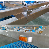 Remorque pour bateau à trois essieux en acier galvanisé à chaud, adaptée aux bateaux de moins de 10 m, construction sur mesure disponible.