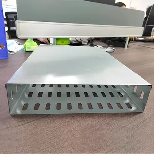 High Quality 50mm 100mm 200mm Punching Cable Tray Price Galvanized Steel Perforated Cable Trunking Wiring Cable Tray