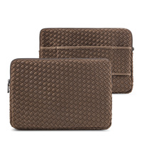 Nouvelle conception, housse pour ordinateur portable en néoprène tissé, sac personnalisé avec logo, style moderne, durable, portable, pour ordinateurs portables de 14, 15, 17, 19 pouces
