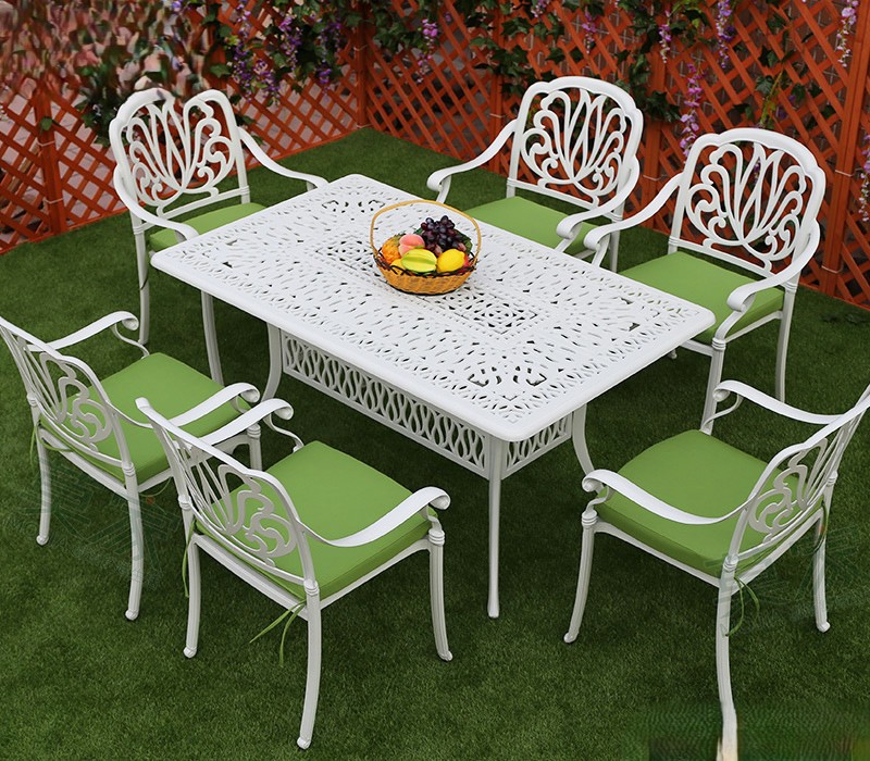 6 sillas + mesa rectangular 150*90cm