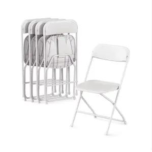 Stahlrahmen leichter faltbarer Stuhl, langlebiger 300LB Kapazität Sitzmöbel für besondere Veranstaltungen, Partys, Banketten, Konferenzen