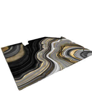 Tapis de sol moderne géométrique en polyester à poils coupés, antidérapant, lavable en machine, adapté aux animaux domestiques, petit MOQ, vente en gros - Product Image 1