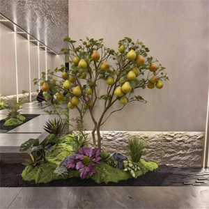 Árbol de Flores de Pera Artificial, Árbol de los Deseos con Flores Reales para Bodas, Hoteles, Centros Comerciales, Restaurantes, Decoración de Interiores y Exteriores - Product Image 6