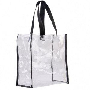 Wholesale Custom Transparent Clear PVC Tote Shopping Bag for Promotional & Business <b>Gifts</b> - Product Image 3