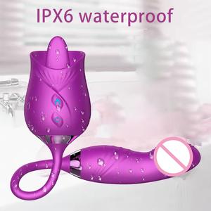 Vibrator in Rosenform mit Zungenfunktion für Frauen, Sexspielzeug, Rose Vibrator, Sexspielzeug für Frauen, Sexy Pour Femme - Product Image 5