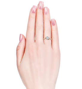 Nuovo Design Senza Tempo: <span class=keywords><strong>Anello</strong></span> Moderno Intrecciato Placcato Oro 18K con Cristalli <span class=keywords><strong>Swarovski</strong></span>, Gioiello per Donne, Fidanzamento - Product Image 6
