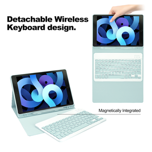 Ipad 10.2 <span class=keywords><strong>inch</strong></span> trường hợp cho 7/<span class=keywords><strong>8</strong></span>/9 thế hệ với có thể tháo rời bàn phím, <span class=keywords><strong>Bluetooth</strong></span> Folio Bìa - Product Image 3