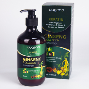 Venta al por mayor de fábrica Anti-pérdida de cabello Hidratante Reparación Colágeno Jengibre Tratamiento Natural Orgánico Queratina Jengibre Champú para el cabello - Product Image 6
