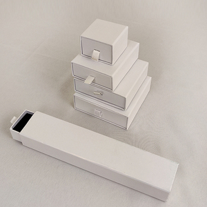 Boîte à bijoux rectangle avec boîte extérieure et boîte à tiroirs Emballage de doublure en velours - Product Image 3