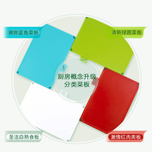 Tabla de cortar multifuncional con compartimentos, tabla de cortar de plástico estilo británico, tabla para preparar comida para bebés, de paja de trigo - Product Image 2