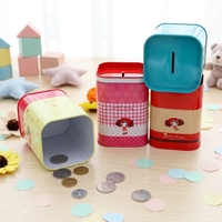 Tirelire en métal créative en forme de dessin animé, boîte de rangement multifonctionnelle, tirelire pour enfants, porte-stylos