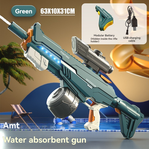 Pistolet à eau automatique pour enfants Modes électriques manuels avec forte pression d'eau Grande capacité Fun High-Tech Feel - Product Image 2
