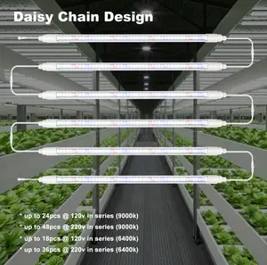 Espectro completo interior orquídea hidropónica vegetal T8 LED crecer luces tubo de cultivo