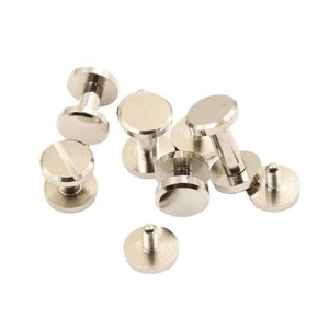 Rivet décoratif en laiton, double rivet à visser, accessoires de sac en laiton, bouton-pression à tête rivetée - Product Image 1