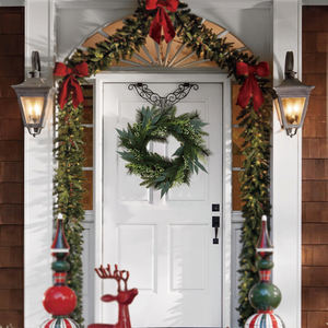 MEICHUANGHUI la migliore vendita di natale artificiale ghirlanda di natale in Rattan Custom natale ghirlanda decorazione ghirlanda per buon natale - Product Image 4