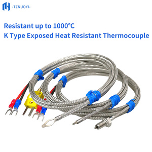 Termocoppia di tipo K, RTD piccolo a estremità esposta HH-K-24 XS-K-24 1000 ℃   Filo di Misurazione in Fibra Ceramica per Alte <span class=keywords><strong>Temperature</strong></span> - Product Image 1