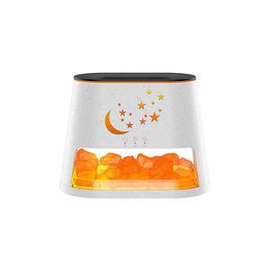 New desktop usb fog volume colorful flame humidifier essential <b>oil</b> <b>diffuser</b> salt stone lamp flame aromatherapy machine - Product Image 1