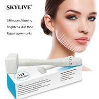 Nouveau produit titane Derma tampon réglable masseur de cuir chevelu 140 système de perfusion rajeunissement de la peau et lèvres plus dodues-dissolvant de rides
