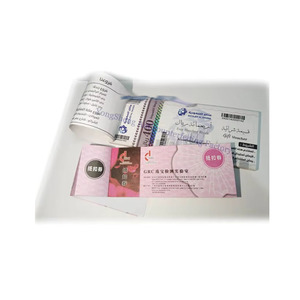 Filigrane de papier de sécurité anti-contrefaçon <span class=keywords><strong>livret</strong></span> de billet/bon/coupon en papier invisible <span class=keywords><strong>livret</strong></span> de sécurité des adhésions - Product Image 1