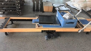 <span class=keywords><strong>Silla</strong></span> de Pilates Plegable de Madera de Roble Ecológica y Duradera, Reformer de Pilates Portátil para <span class=keywords><strong>Ejercicios</strong></span> Corporales - Product Image 5