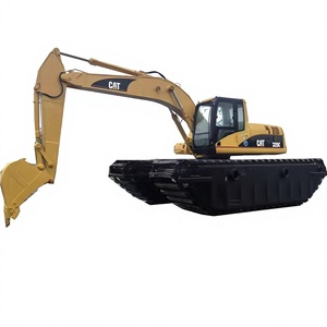 Excavadora flotante sobre orugas para pantanos Caterpillar Cat 320C, excavadoras anfibias en venta - Product Image 1