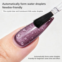 Nouvelle collection 2026 de vernis gel UV ultra-perméable à texture aquatique effet œil de chat goutte d'eau, séchage rapide, écologique, OEM ODM