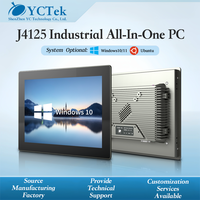 Panel PC Industrial Todo en Uno con Pantalla Táctil Capacitiva Intel Celeron J4125 (7 a 21.5 Pulgadas), Windows 10/11, Ubuntu, Montaje Empotrado
