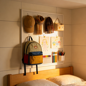 Pannello Metallico Forato, <span class=keywords><strong>Griglia</strong></span> Resistente per Organizzazione e Stoccaggio in Garage, Officina e Casa - Product Image 2