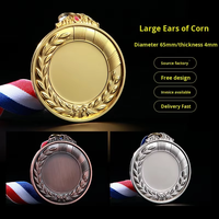 Personalización al por Mayor de Medallas 3D de Aleación de Zinc en Blanco, Económicas, Impresas con UV, para Maratón, Carreras y Deportes Escolares