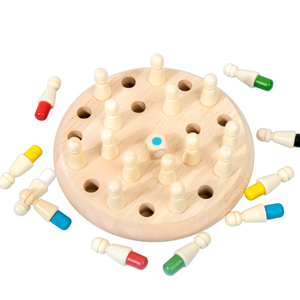 Oem ODM gỗ giáo dục sớm Đồ chơi matchstick màu cờ vua trò chơi bằng gỗ bộ nhớ matchstick Trò chơi bộ nhớ - Product Image 1