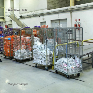 รถเข็นรีดโลหะแบบพับได้ทนทานปรับแต่งได้รถเข็นสำหรับคลังสินค้า - Product Image 1