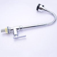 Robinet de cuisine moderne en alliage de zinc chromé, monocommande, à colonne, pour eau froide uniquement, vente en gros