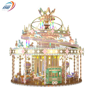 Carrusel de parque temático de diseño especial Paseos Diversión <span class=keywords><strong>Luna</strong></span> <span class=keywords><strong>Park</strong></span> Machine Equipment Merry Go Round para la venta - Product Image 2