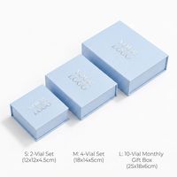 Caja de Cartón Personalizada para Frascos Pequeños de Péptidos, Caja de Regalo Cosmética con Cierre Magnético, para Medicamentos, con Forro de EVA