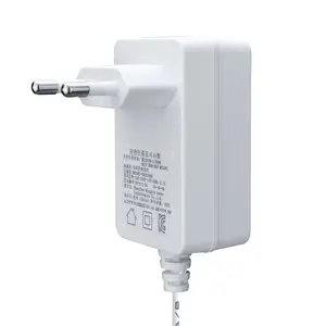 White 12V 2A Power Adapter KC KCC Approved 24V 1A 24W Wall Adapter Charger For Korea