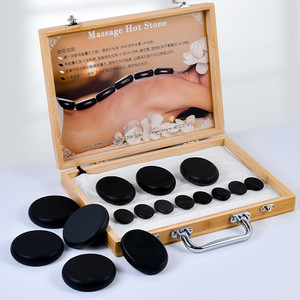 <span class=keywords><strong>Massage</strong></span>-Heißsteine-Set Natürliche Lava-Basalt-Heißsteine Kalte Steine für Spa, Massagetherapie - Product Image 5