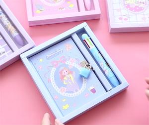 Phim Hoạt Hình Nhật Ký Có Thể Khóa Kawaii Trẻ Em Món Quà Thiết Lập Nhật Ký Trẻ Em Quà Tặng Máy Tính Xách Tay Với Khóa Chìa Khóa Trở Lại Trường Học Văn Phòng Phẩm Bộ - Product Image 6